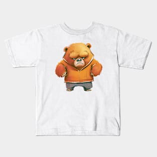 Bear Cute Adorable Humorous Illustration Kids T-Shirt